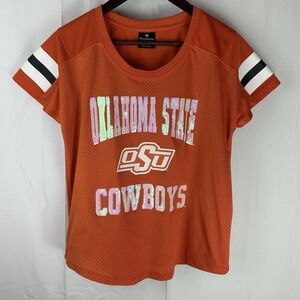 Oklahoma State Cowboys Colosseum Women's Medium Short Sleeve Jersey Shirt‎